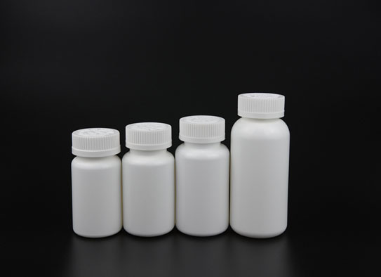 HDPE Solid White Kunststoff Flasche Pille mit CRC Child Proof Cap