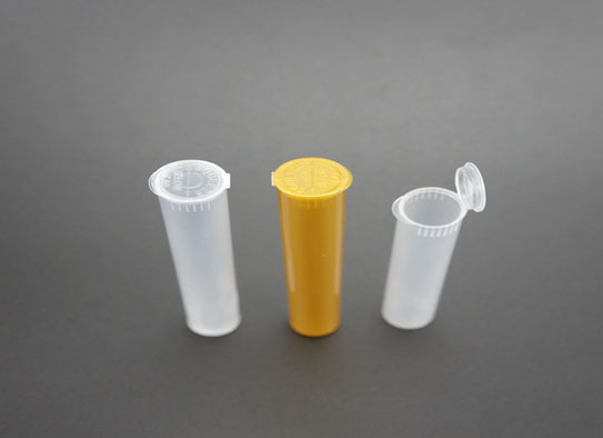 Kunststoff-Pop-Top-Behälter mit Druckkappe aus Kunststoff